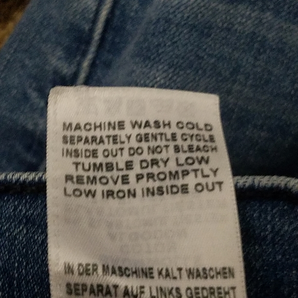 Vintage True Religion Jeans 33 Stovepipe Medium/Dark Wash Sand Blasted Raw Hem - Picture 4 of 14